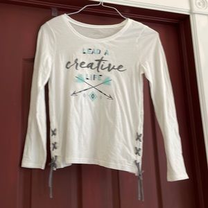 Justice long sleeve top for girls